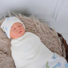 Пеленка кокон на липучках + шапочка MagBaby Граффити (0-3 мес.)