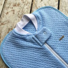 Пелюшка кокон на блискавці MagBaby Капітоні блакитна (0-3 міс.)