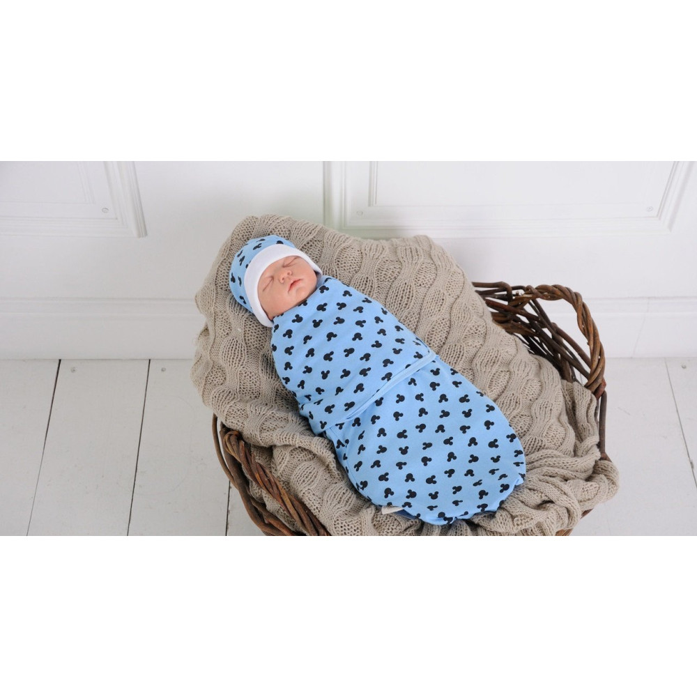 Комплект коконів MagBaby Міккі Маус блакитний (0-3 міс.)
