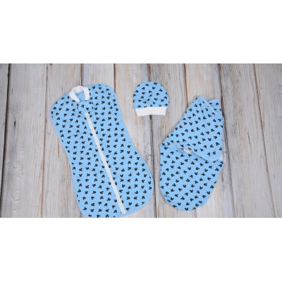 Комплект коконов MagBaby Микки Маус голубой (0-3 мес.)