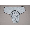 Пелюшка кокон на липучках + шапочка MagBaby Хмари блакитні (3-6 міс.)