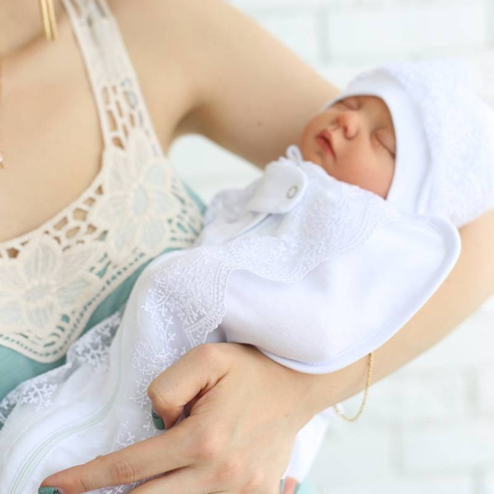 Святкова пелюшка-кокон на блискавці + шапочка MagBaby (0-3 міс.)