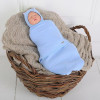 Пеленка кокон на липучках MagBaby Капитоне + шапочка MagBaby голубая (0-3 мес.)