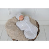 Євро пелюшка кокон на блискавці + шапочка MagBaby Wind, сірий меланж (3-6 міс.)