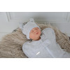 Євро пелюшка кокон на блискавці + шапочка MagBaby Wind, сірий меланж (3-6 міс.)