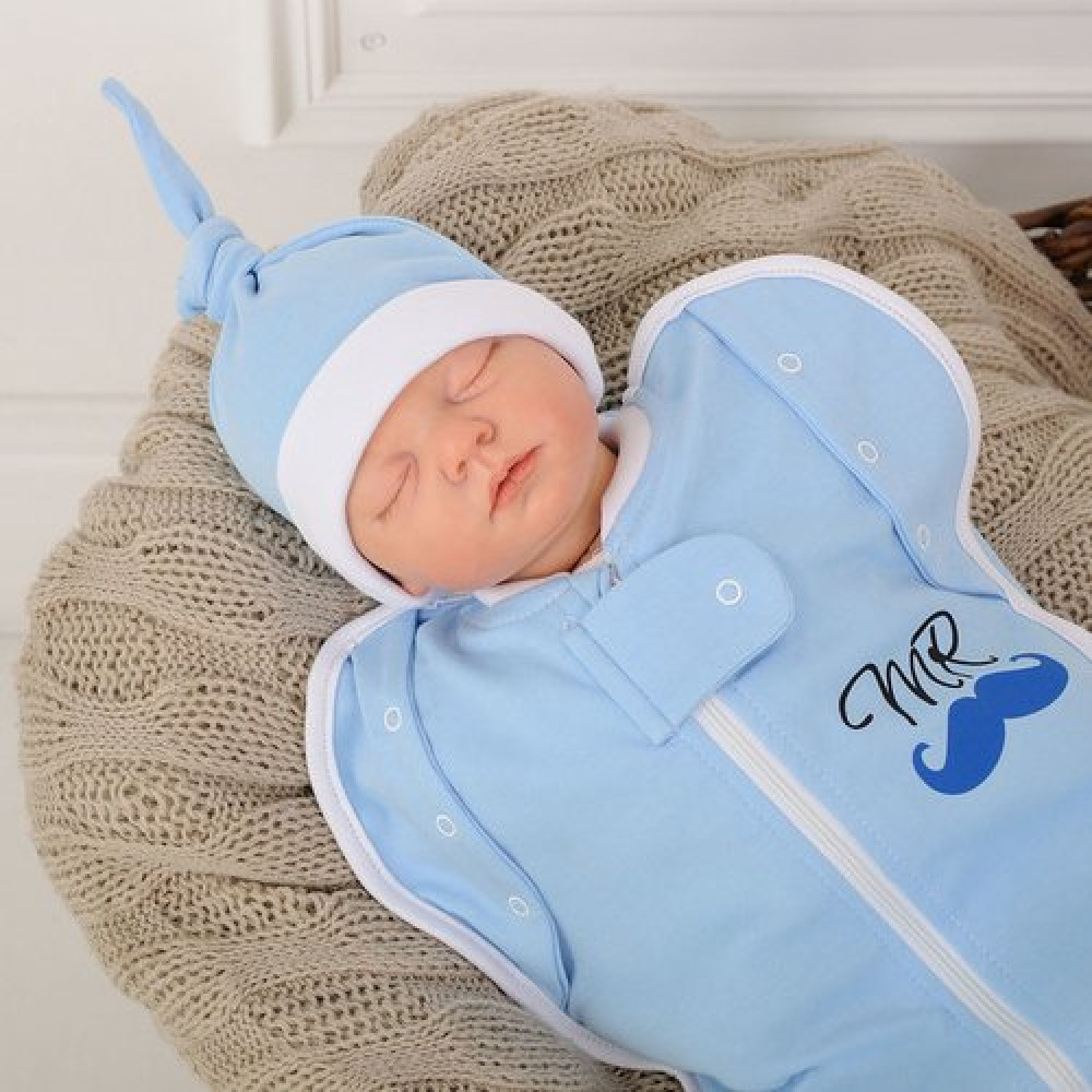 Безразмерная пеленка кокон на молнии MagBaby Каспер, Мистер