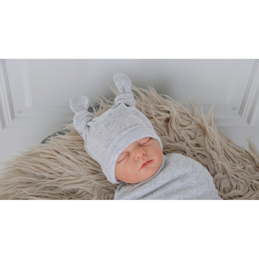 Комплект коконов MagBaby Wind серый меланж (0-3 мес.)