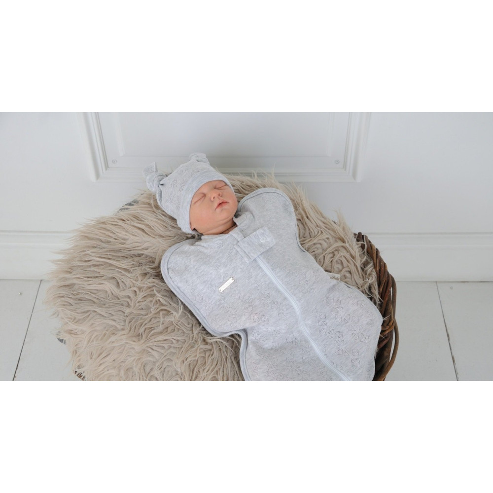 Комплект коконов MagBaby Wind серый меланж (0-3 мес.)