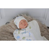 Євро пелюшка кокон на блискавці Half + шапочка MagBaby Графіті (0-3 міс.)