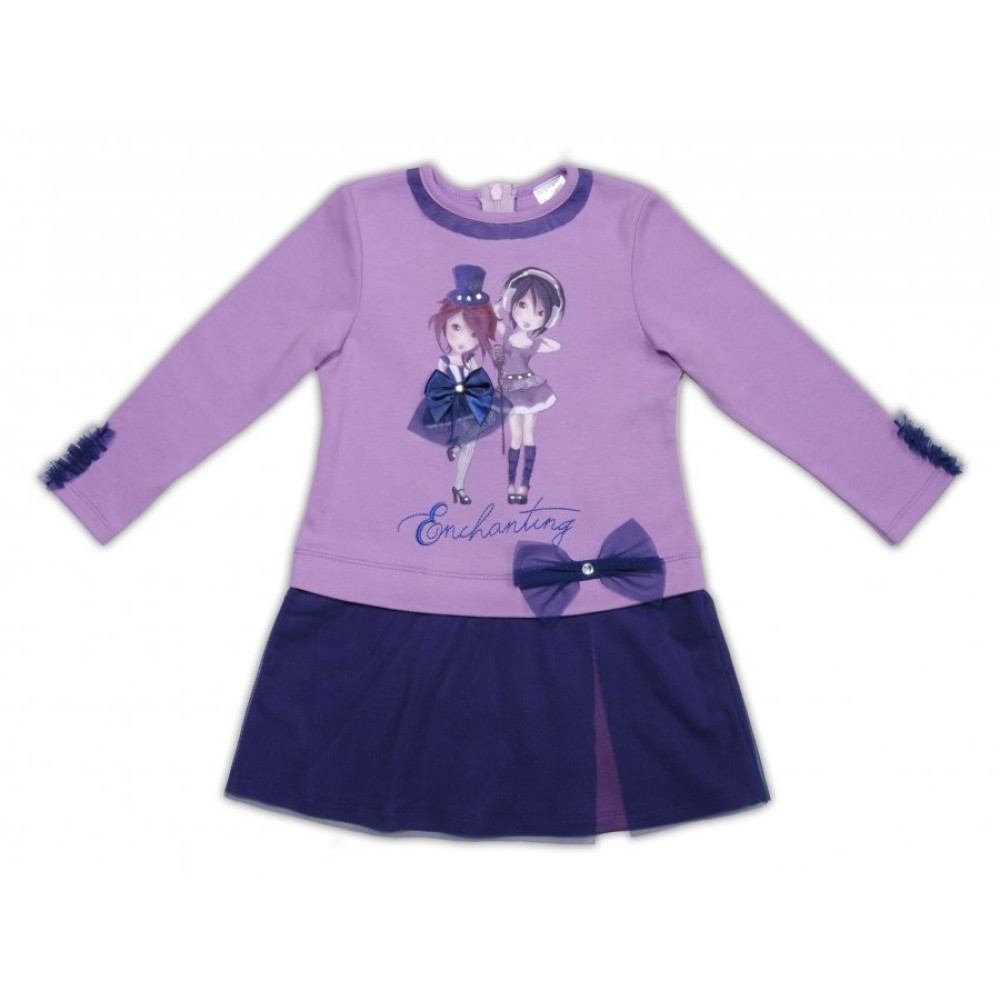 Плаття для дівчаток Garden Baby, нар. 104, бузковий (45055-02)