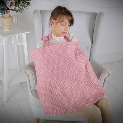 Накидка для кормления MagBaby Красный зигзаг