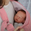 Накидка для кормления MagBaby Красный зигзаг