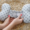Подушка для новорожденных MagBaby Butterfly серые звезды