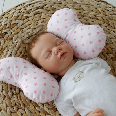 Подушка для новорожденных MagBaby Butterfly розовые звезды Подушка для новорожденных MagBaby Butterfly розовые звезды