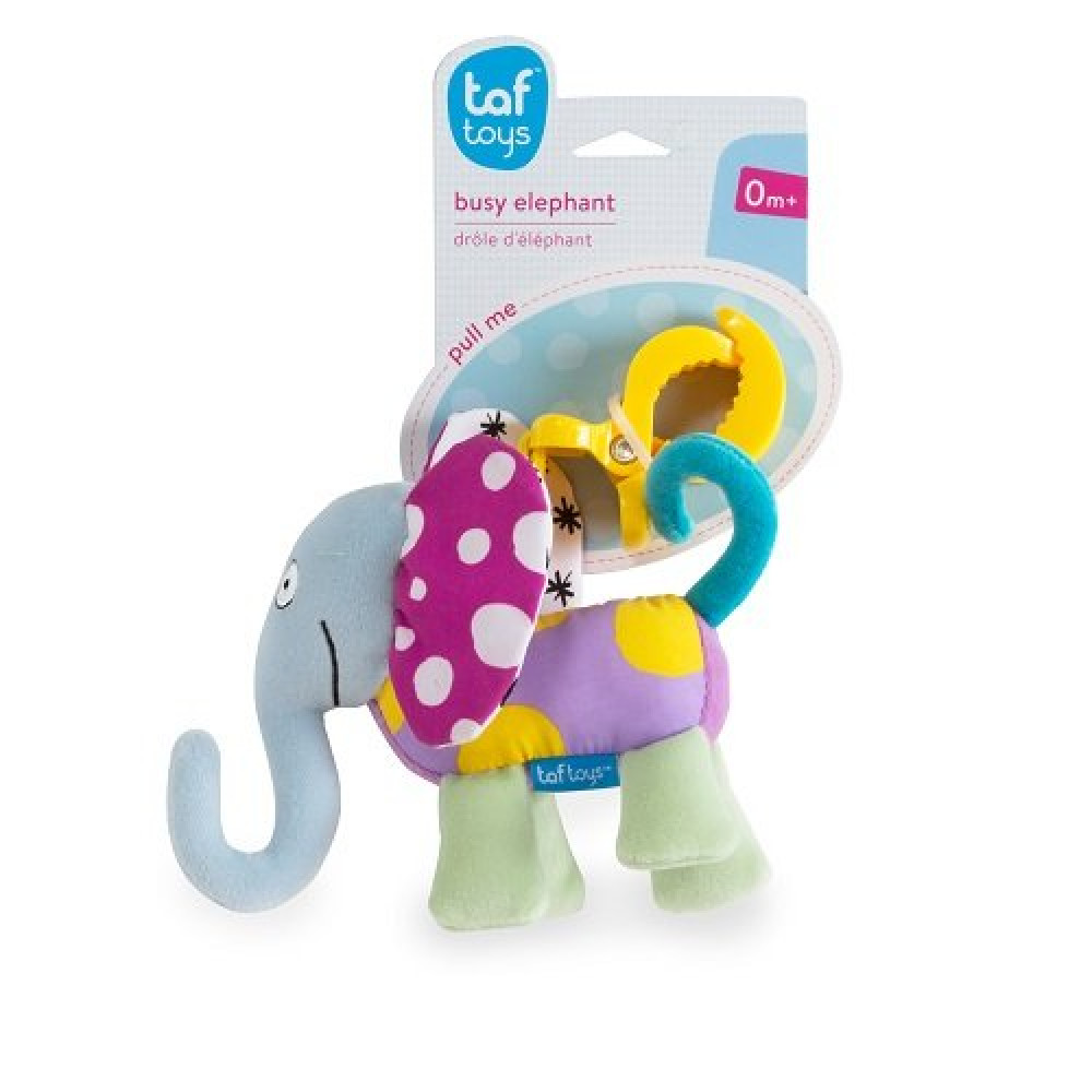 Игрушка-подвеска на прищепке Дрожащий Слоник (Taf Toys 11755)