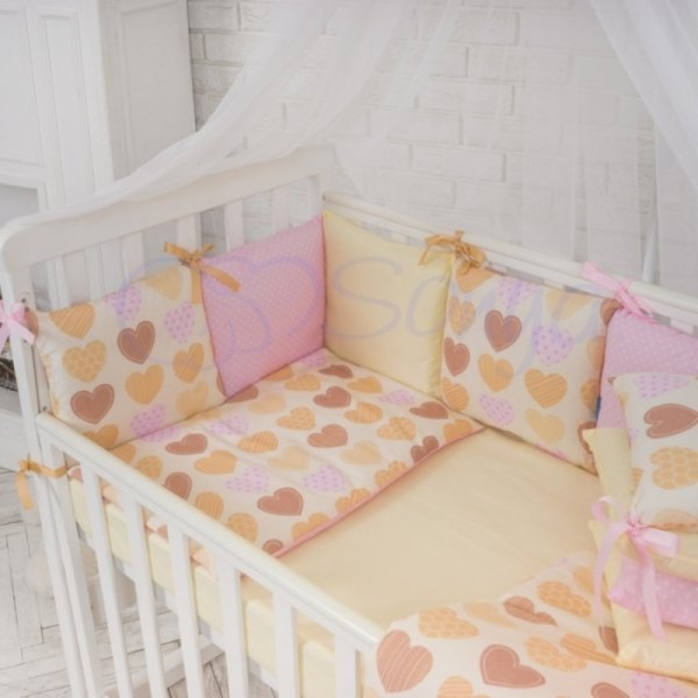 Комплект Маленькая Соня Baby Design ванильные сердечки 7 предметов