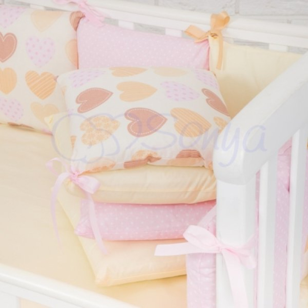 Комплект Маленькая Соня Baby Design ванильные сердечки 7 предметов