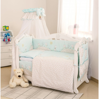 Постільний комплект Twins Comfort С-004 Котики бірюзовий