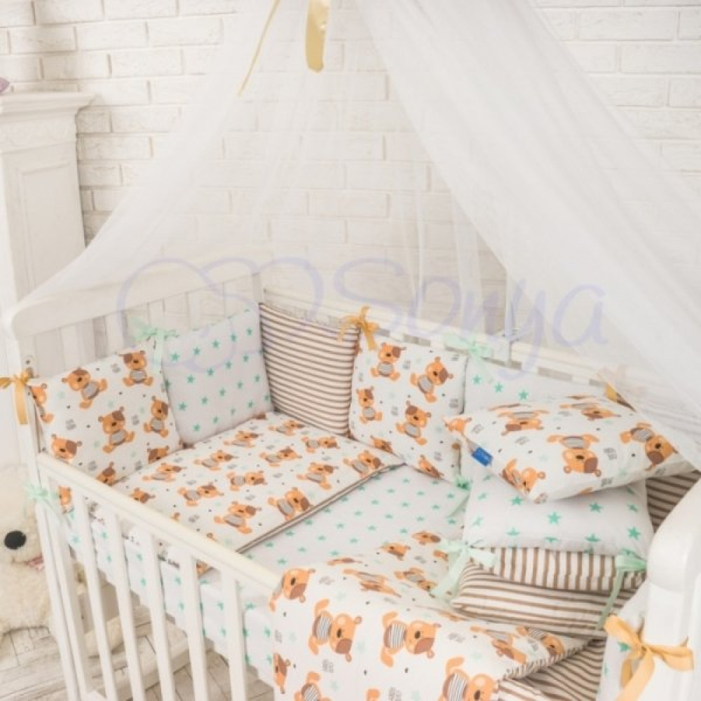 Комплект Маленькая Соня Baby Design мишки 7 предметов