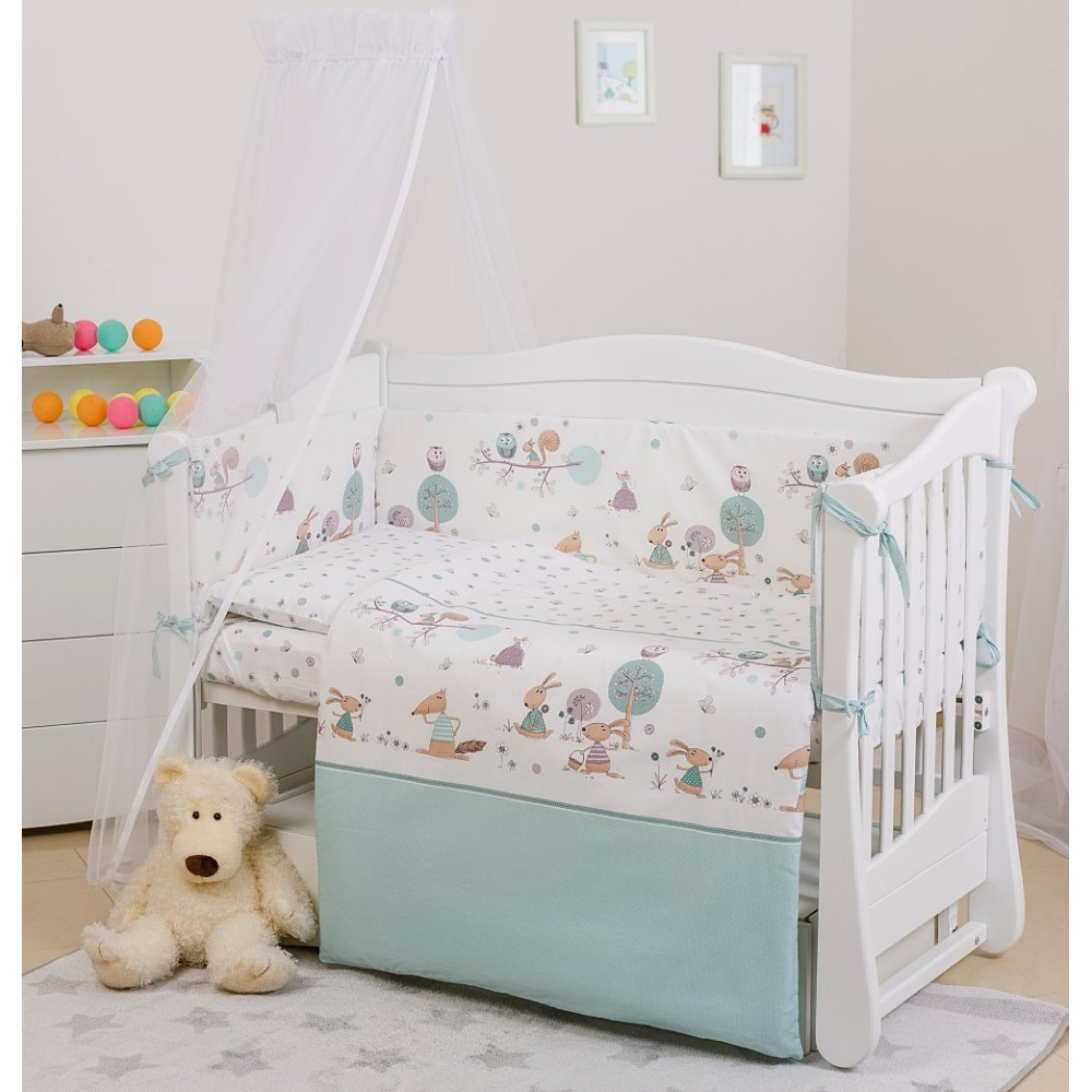 Дитяча постіль Twins Eco Line Forest 6 предметів (7141)