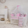 Комплект Маленькая Соня Baby Design Premium индиго розовый 7 предметов