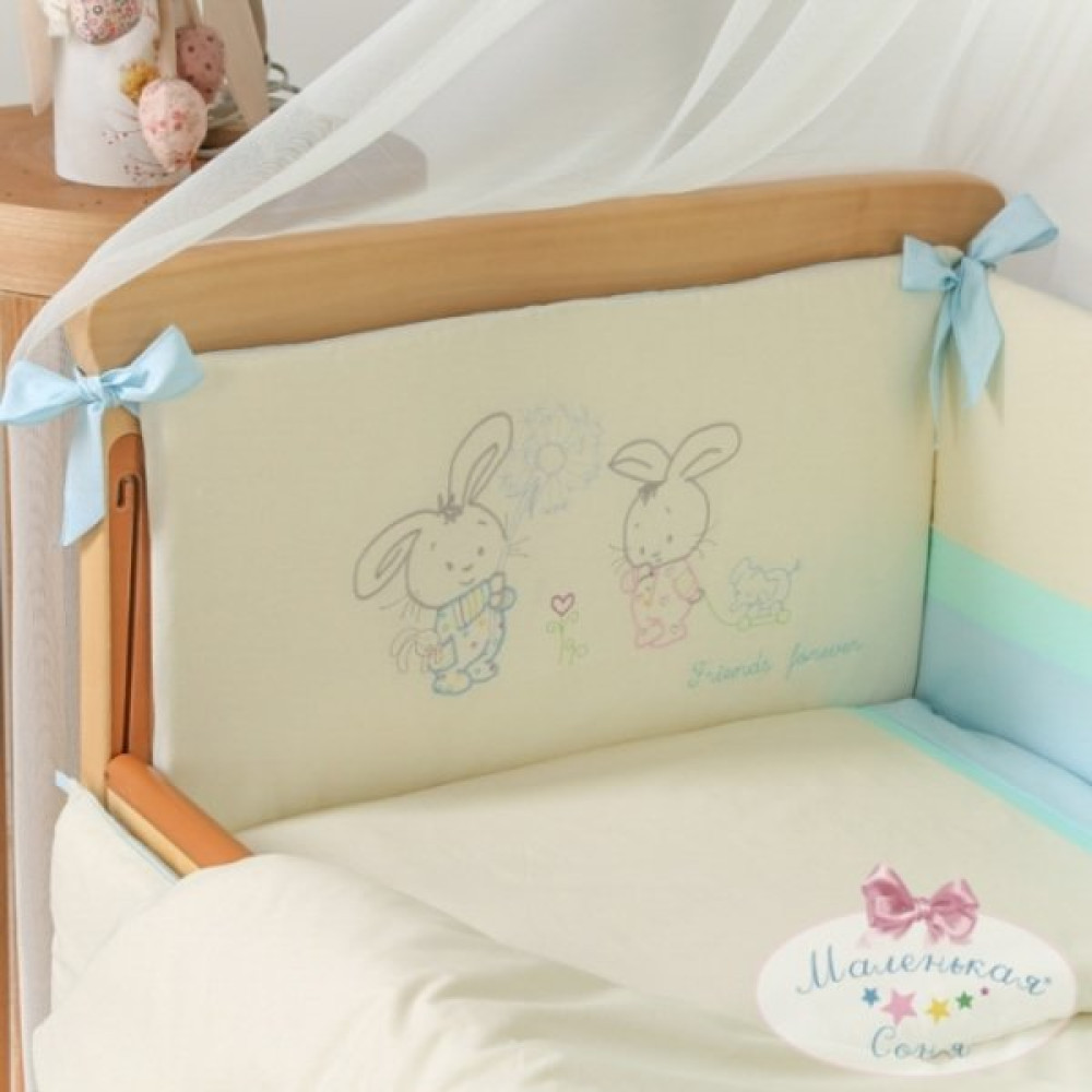 Комплект Маленькая Соня Funny Bunny голубой 7 предметов