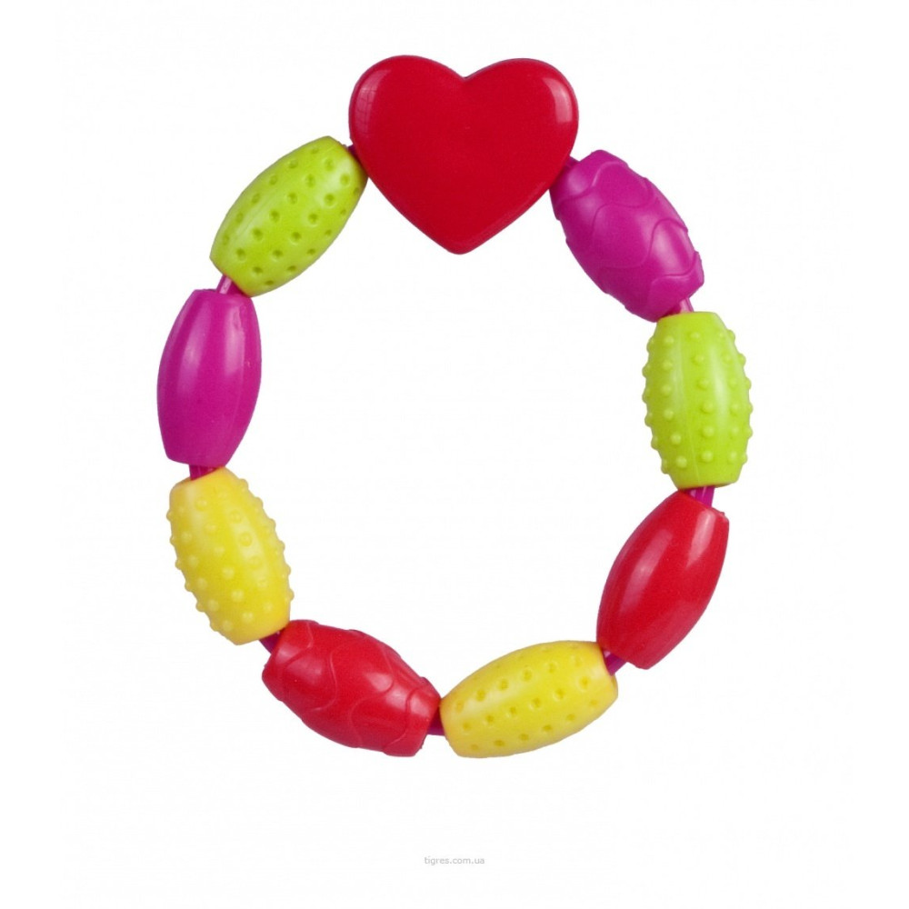 Брязкальце-прорізувач Серце/Зірочка з намистинками (Canpol babies 2/631)