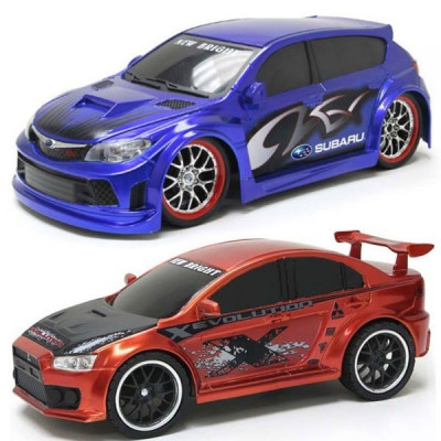 Машинка радиоуправляемая New Bright Mitsubishi Evo X, Subaru Impreza WRX STI 1:16 (35655)
