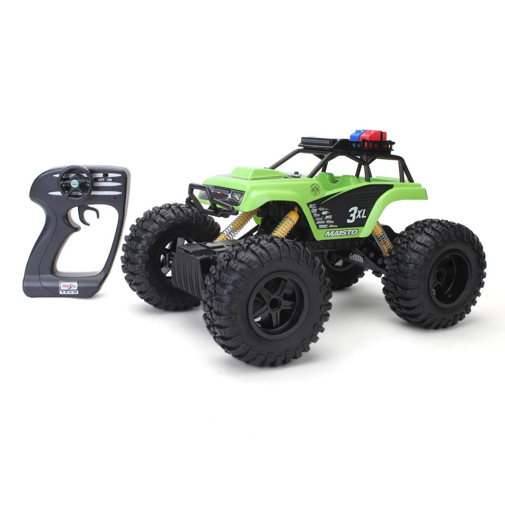 Машинка Maisto Rock Crawler 3XL на РУ (голубой 37672)