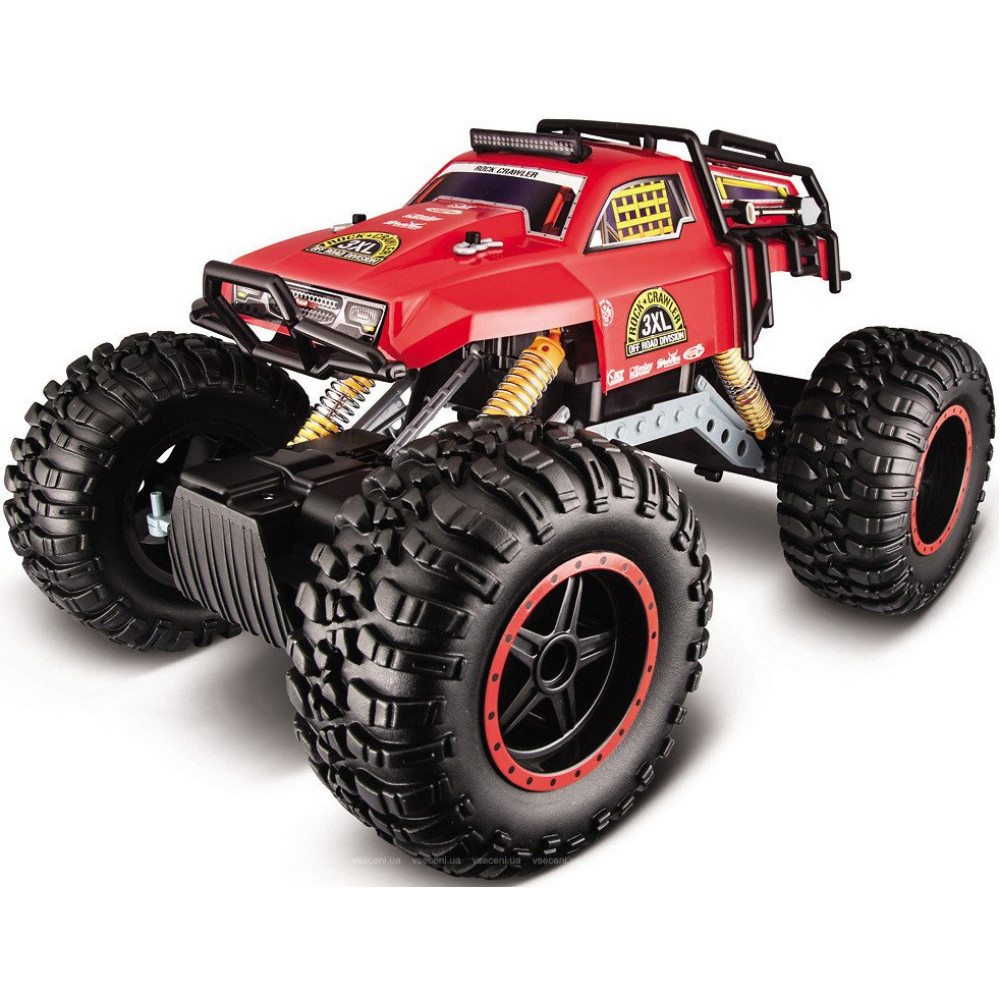 Машинка Maisto Rock Crawler 3XL на РУ (красный 37477)