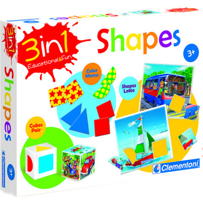 Игра 3 в 1 Clementoni Форми (Клементони 60316) Игра 3 в 1 Clementoni Форми (Клементони 60316)