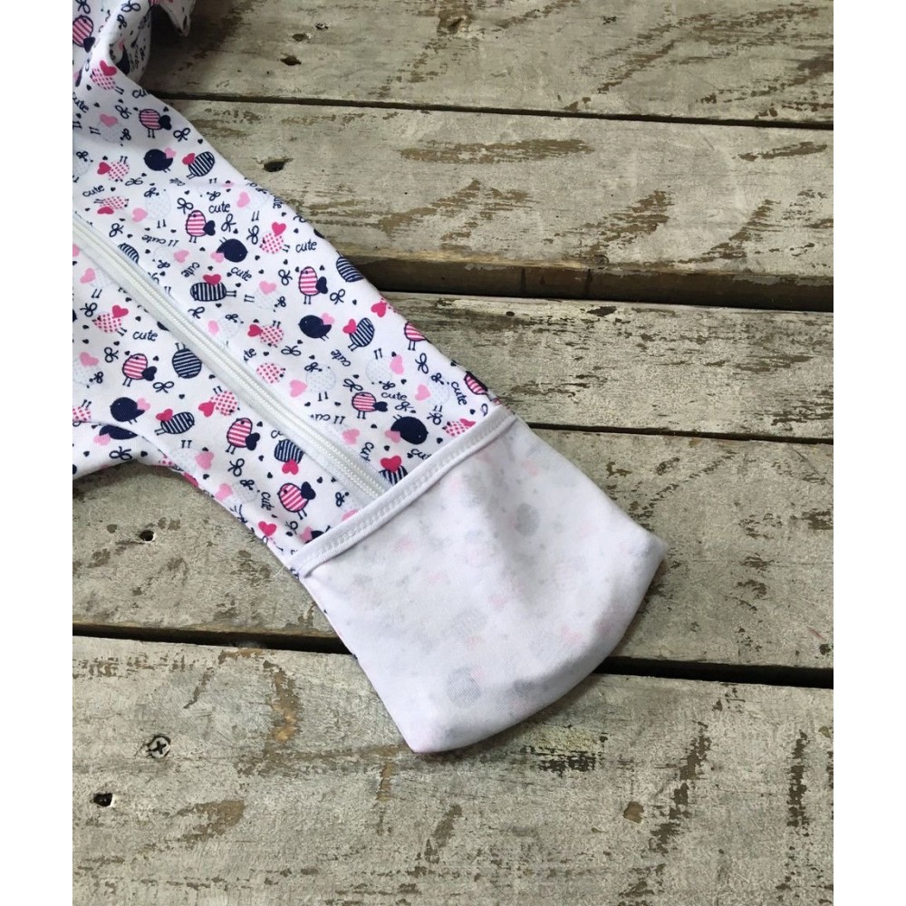 Спальник с возможностью пеленания MagBaby, Птички 3-6 мес.