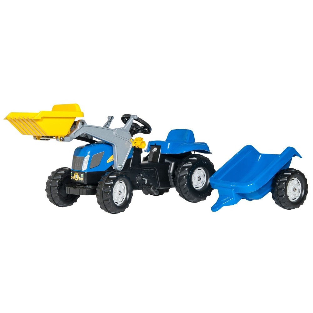 Трактор с прицепом и ковшом Rolly Toys New Holland T7040 (Ролли Тойз 023929)