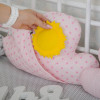 Комплект бортиків в ліжечко + простирадло MagBaby хмарки для дівчаток