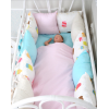 Комплект бортиків в ліжечко + простирадло MagBaby Класик Морозиво на все ліжечко