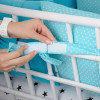 Комплект бортиков в кроватку + простынь MagBaby Классик Велосипеды