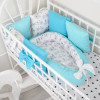 Комплект бортиков в кроватку + простынь MagBaby Классик Велосипеды