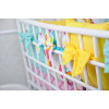 Комплект бортиков в кроватку + простынь MagBaby Классик Перышки