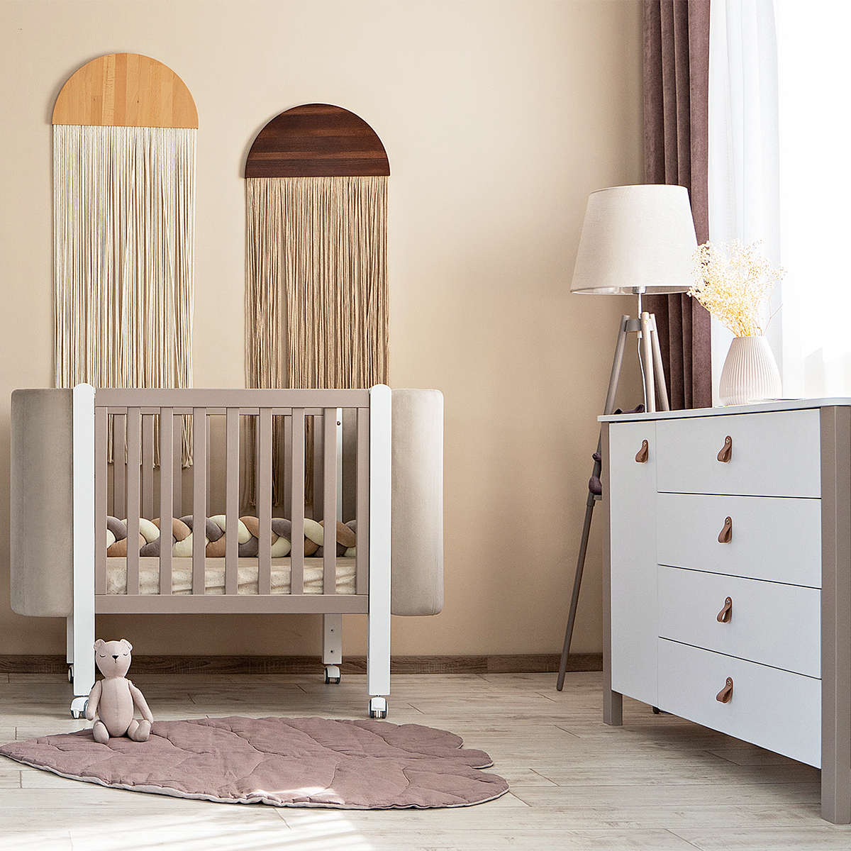 Верес Монако Велюр детская кроватка для новорожденного 