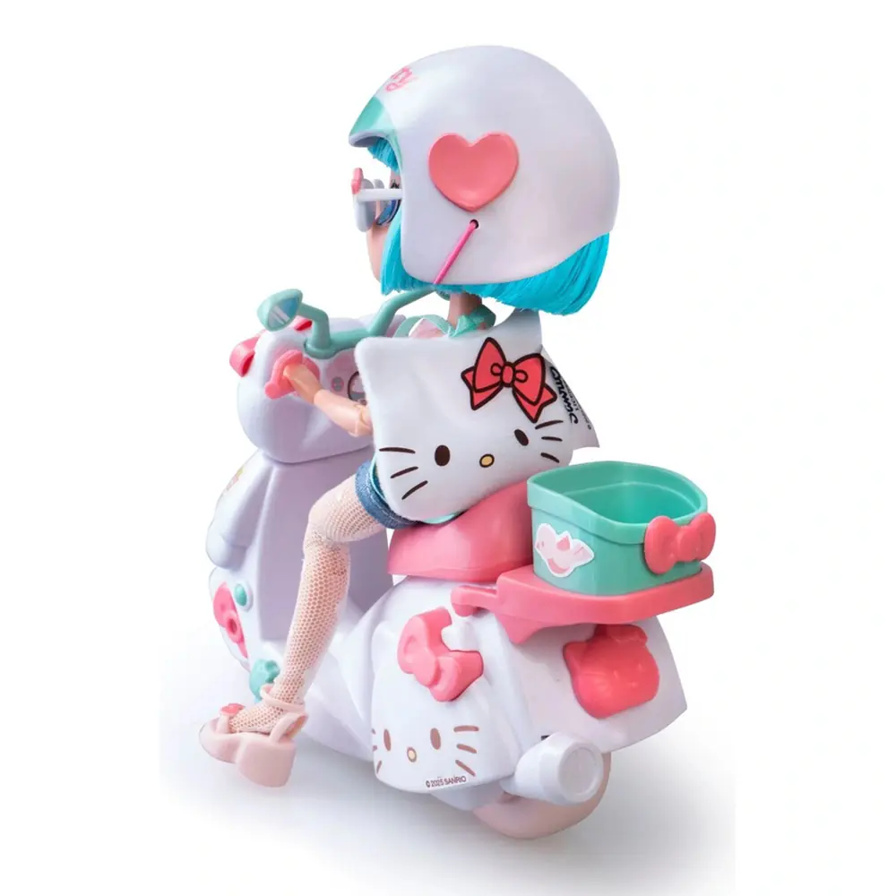 Скутер Hello Kitty с куклой, вид сзади