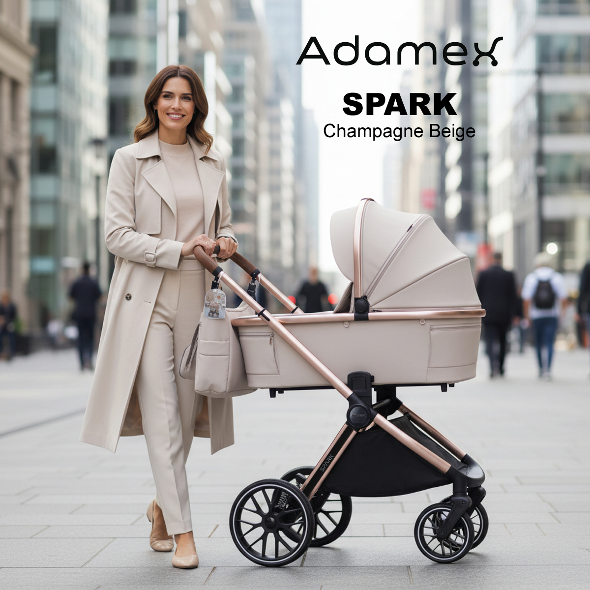 Adamex Spark дитяча коляска 2в1