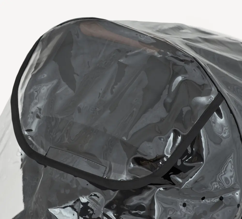 40 вентиляционных отверстий, Anex Air-Q Rain Cover - дождевик для прогулочного блока и люльки Anex Air-Q • Transparent