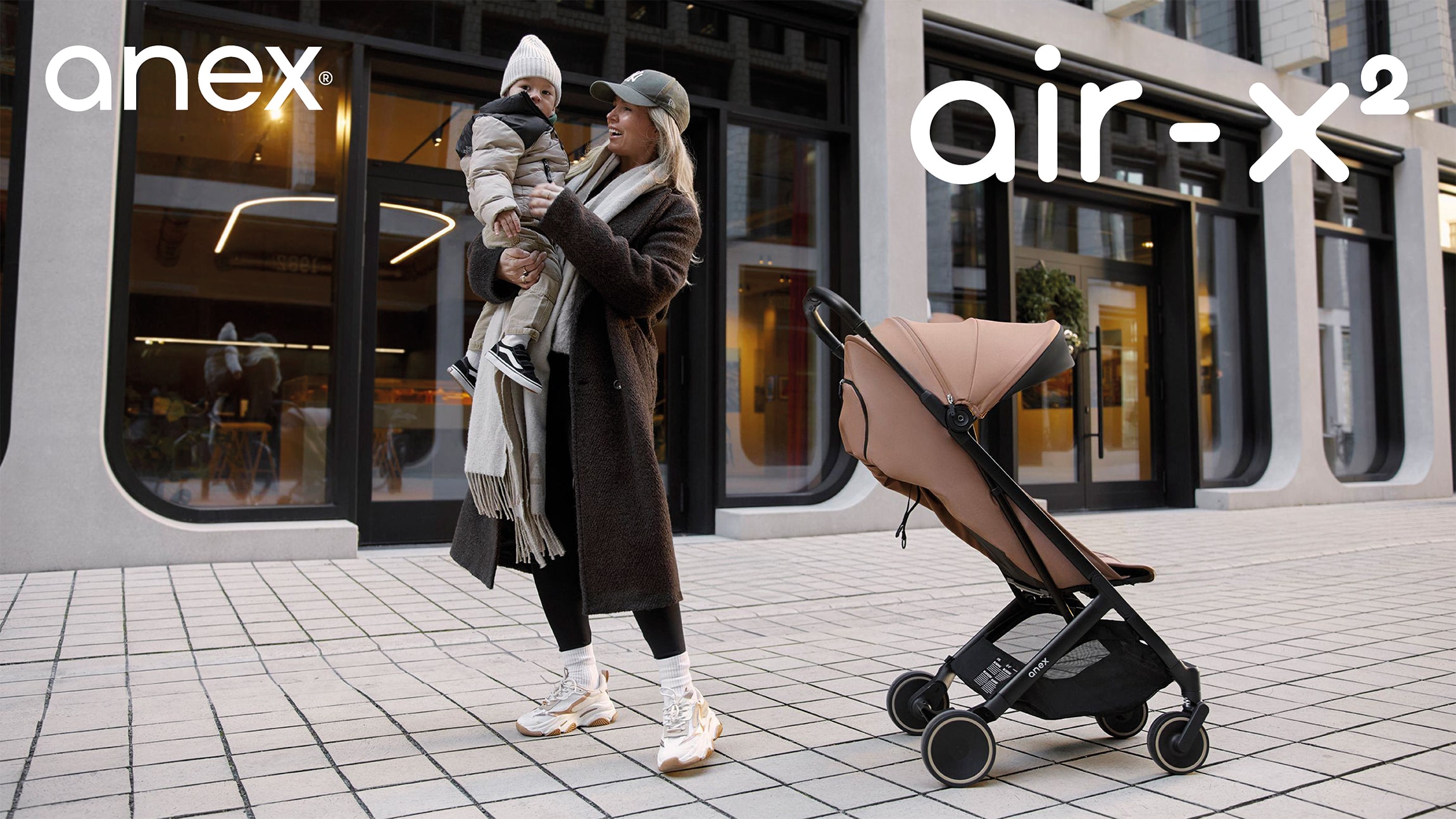 Легка прогулянкова коляска для міста і подорожей Anex Air-X²