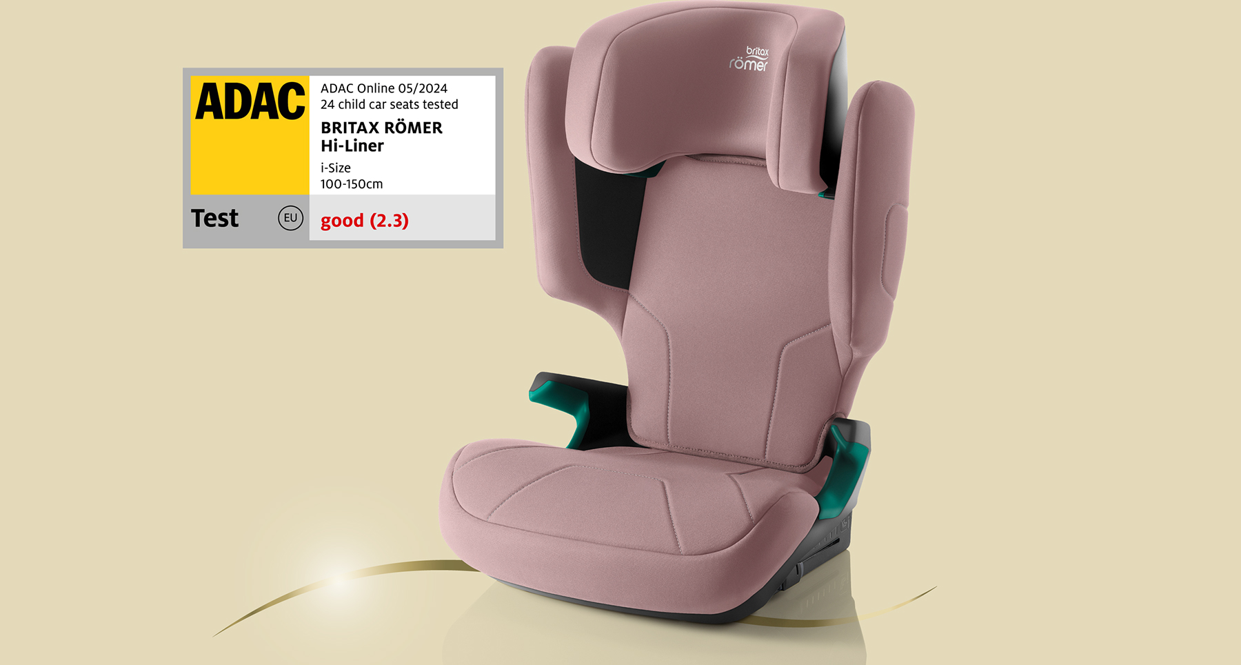 Результат краш-теста ADAC: Britax Romer Hi-Liner, оценка 2.3 (хорошо)