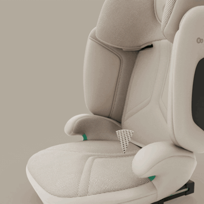 AIR FLOW - комфорт в любую погоду, Kinderkraft Xpand 2 PRO i-Size - автокресло для детей (от 3.5 до 12 лет / 100 - 150 см), складная конструкция, с системой DUO EXPAND • Black (KCXPPR02BLK0000)