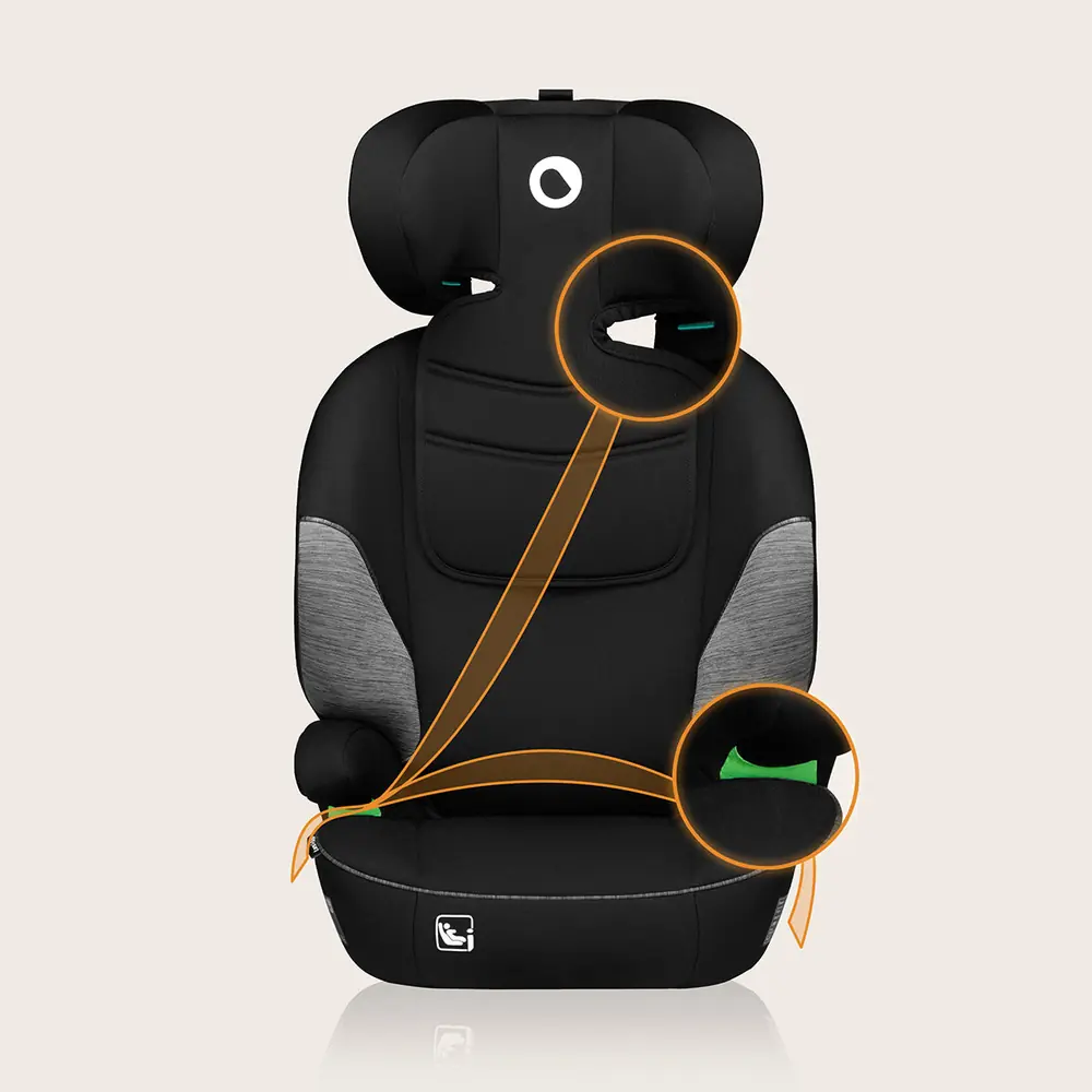 Схема прохождения ремня безопасности в автокресле Lionelo Lars i-Size