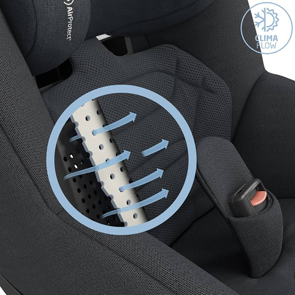 Технологія ClimaFlow в автокріслі Maxi-Cosi Pearl 360 Pro