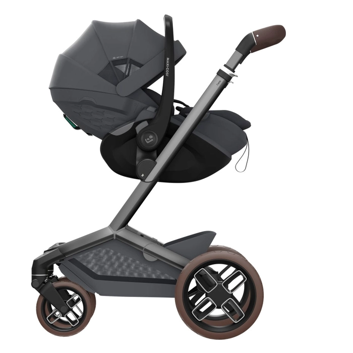 Готовий до коляски, Maxi-Cosi Pebble Slide Pro - автокрісло для немовля, автолюлька (від 0 до 24 місяців / 40 - 87 см) • Sapphire Sand