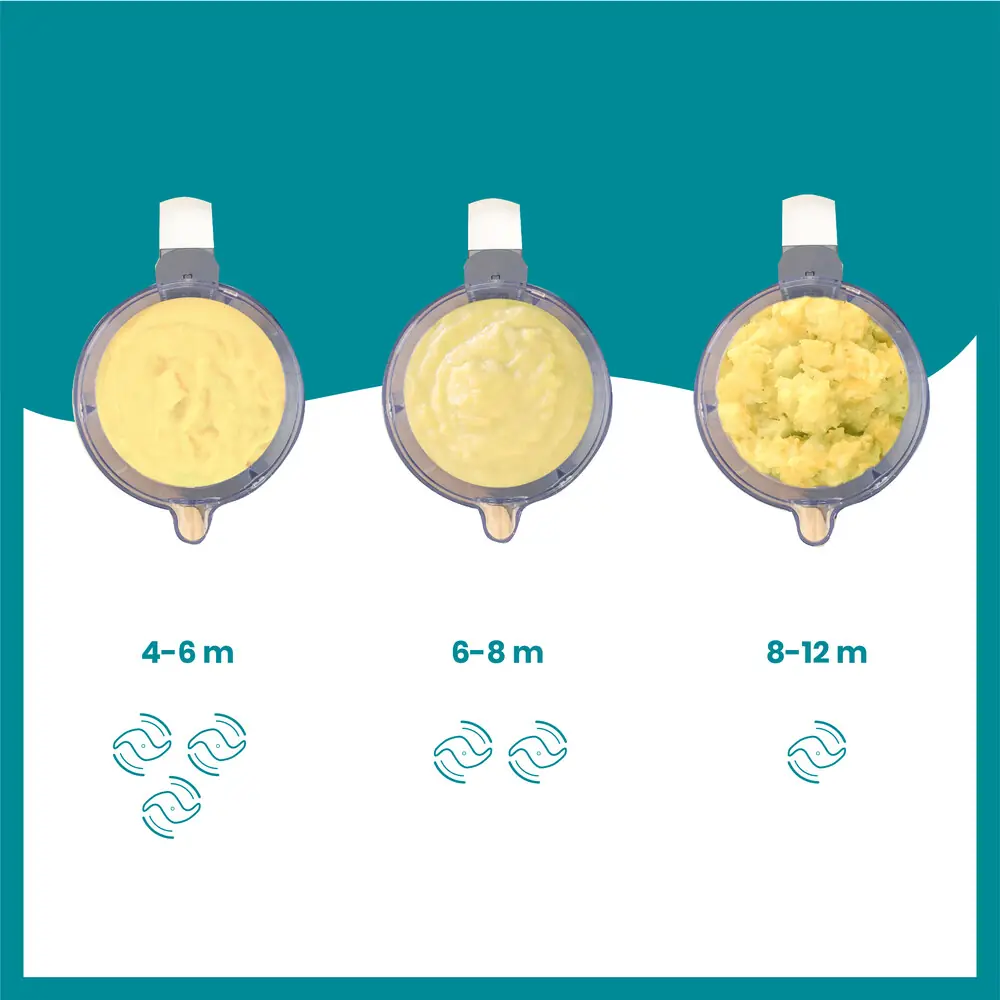 Текстуры пюре из Babymoov Nutribaby+