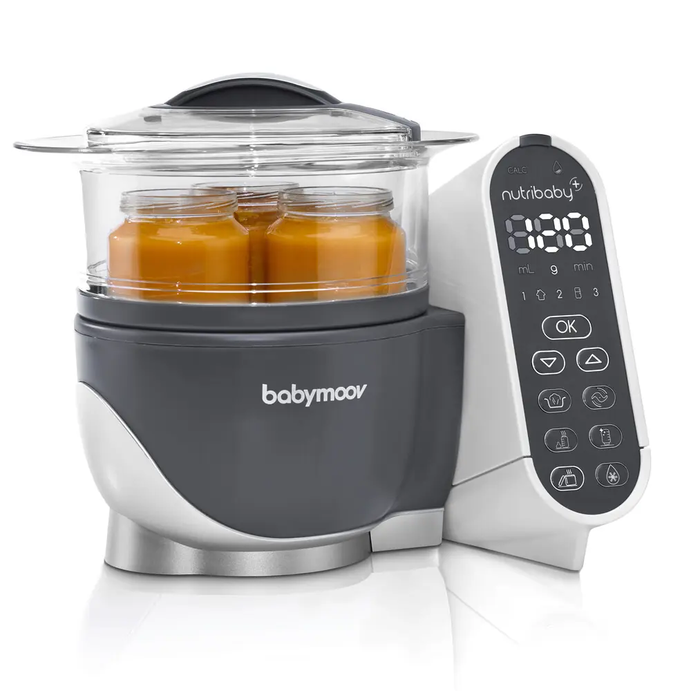 Приготовление на пару и смешивание в Babymoov Nutribaby+
